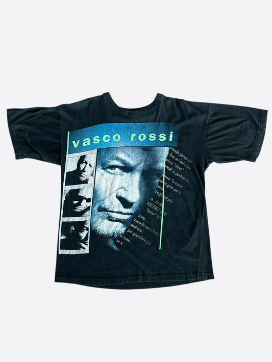 Vintage Black Vasco Rossi Graphic T-Shirt