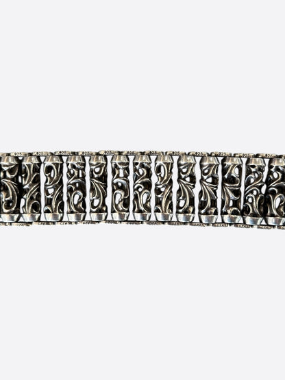 Chrome Hearts Black & Silver Full Celtic Roller Belt