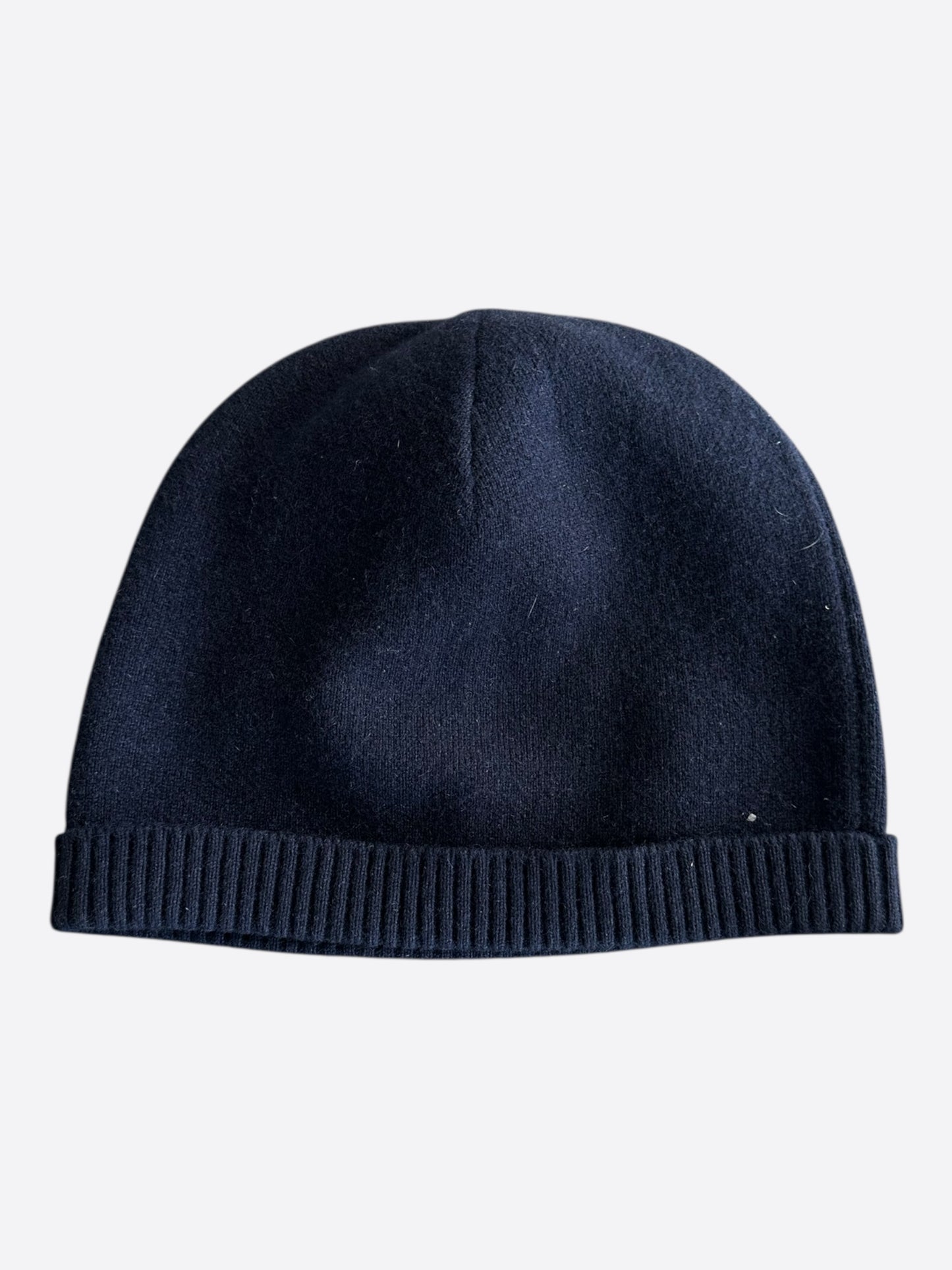 Gucci Navy & Beige GG Logo Beanie