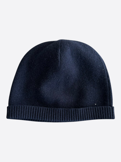 Gucci Navy & Beige GG Logo Beanie