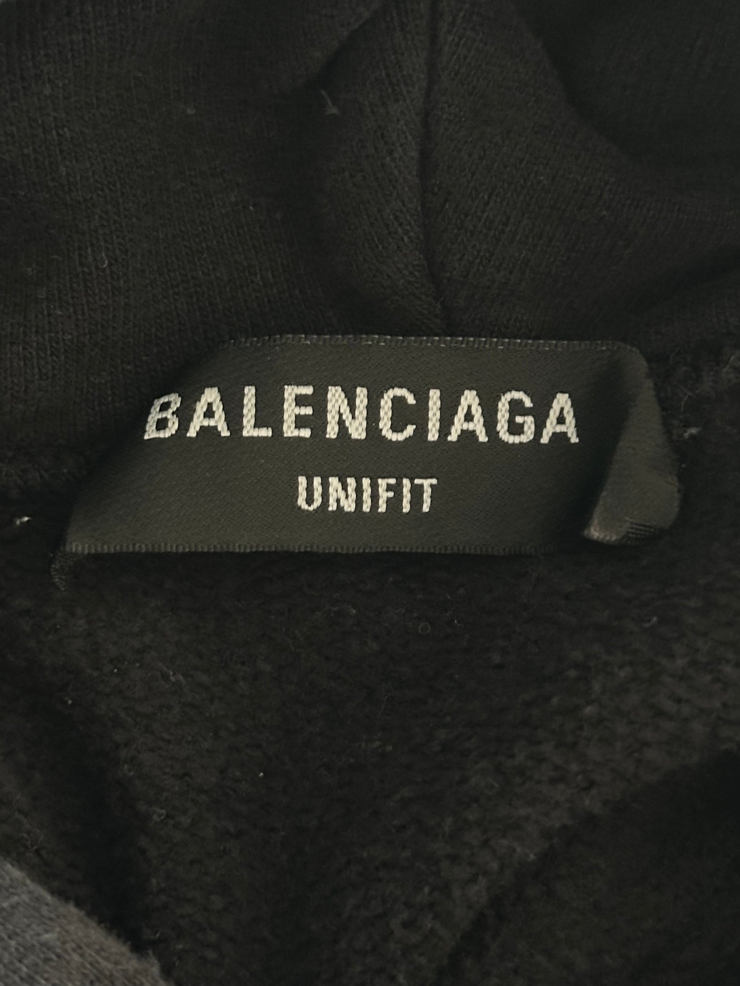 Balenciaga Black NASA Patch Hoodie