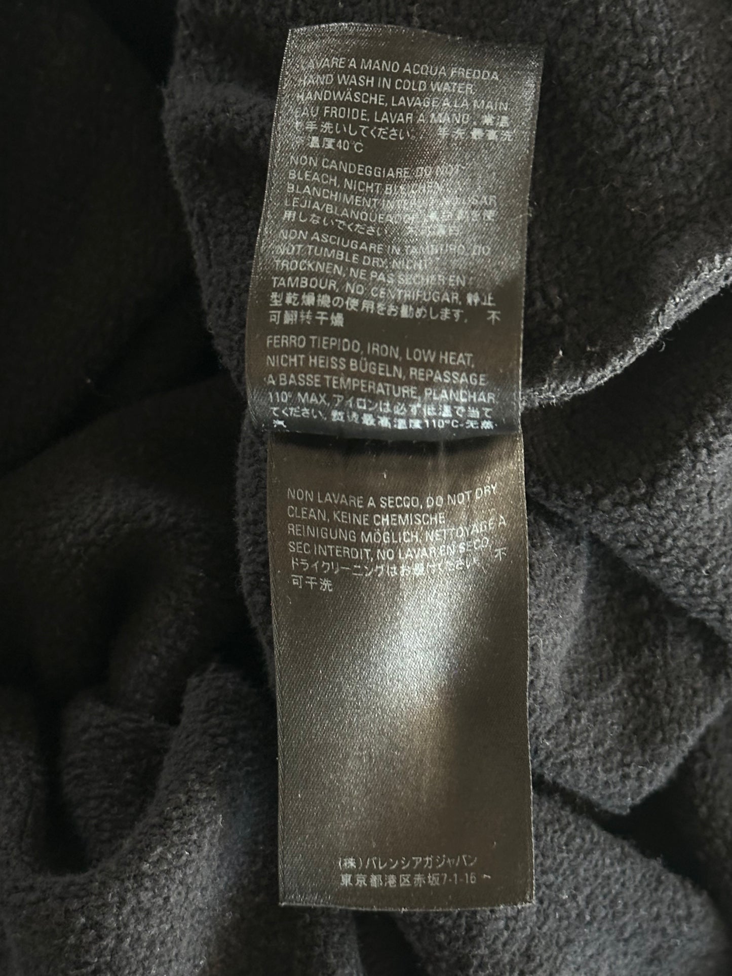 Balenciaga Black NASA Patch Hoodie