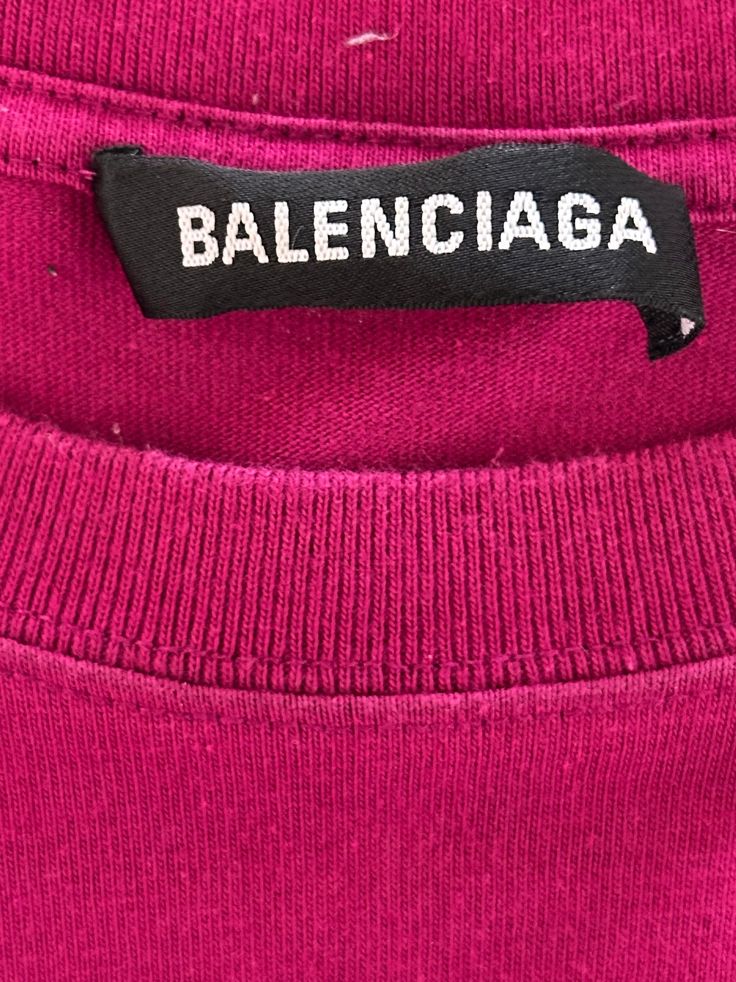 Balenciaga Pink & Black The New Logo Sweater