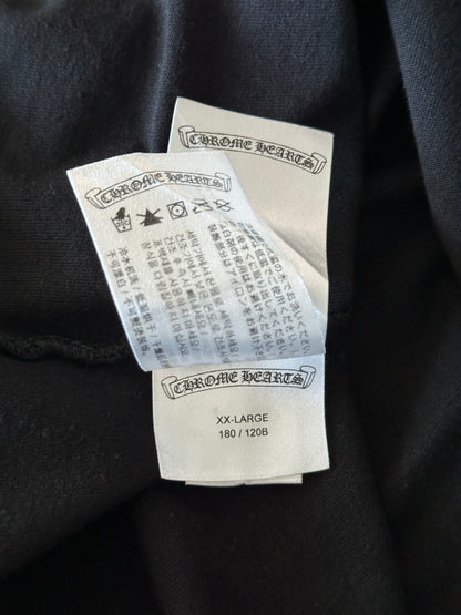 Chrome Hearts Black & White Neck Logo T-Shirt