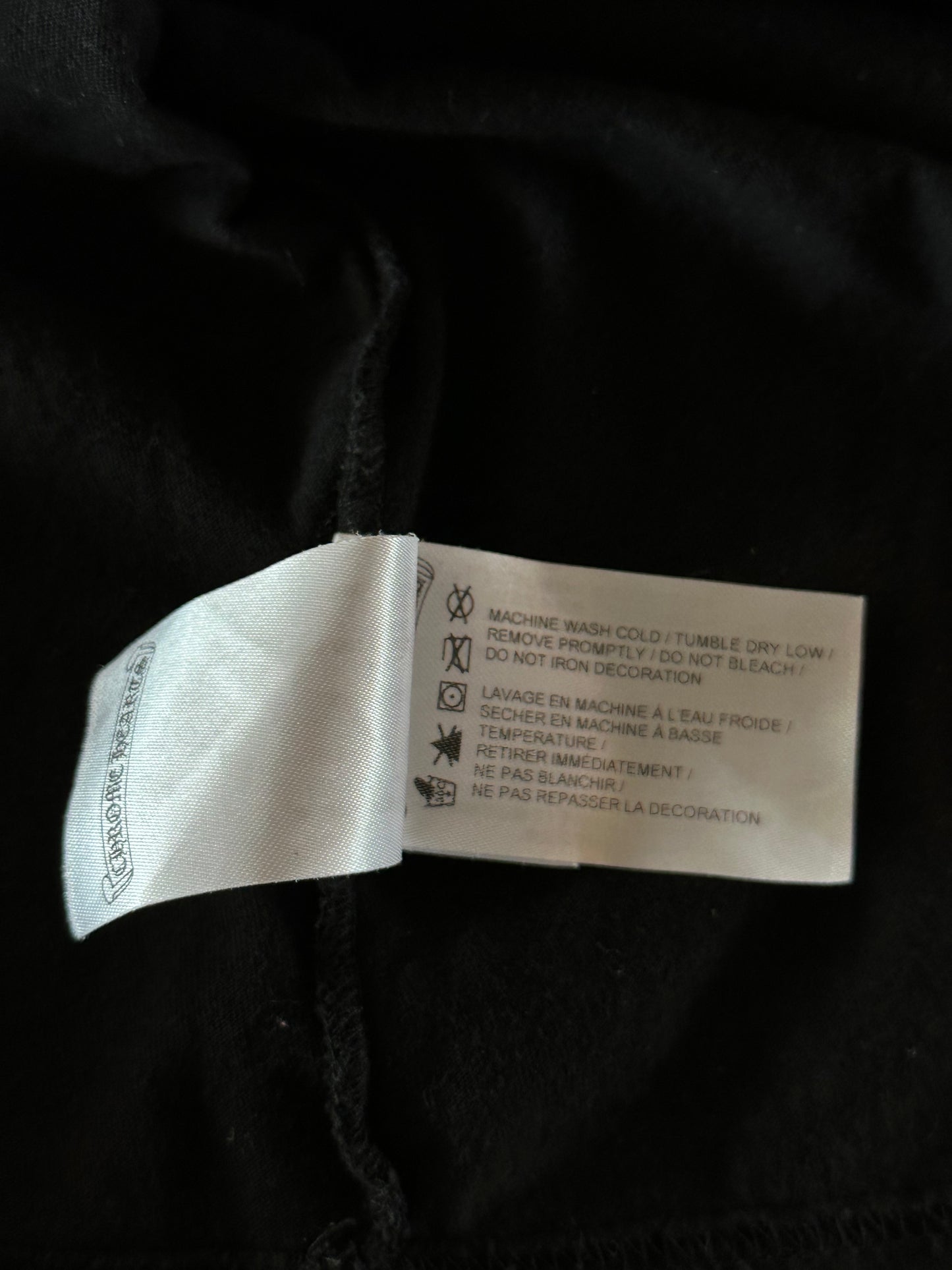 Chrome Hearts Black & White Paris Horseshoe Logo T-Shirt