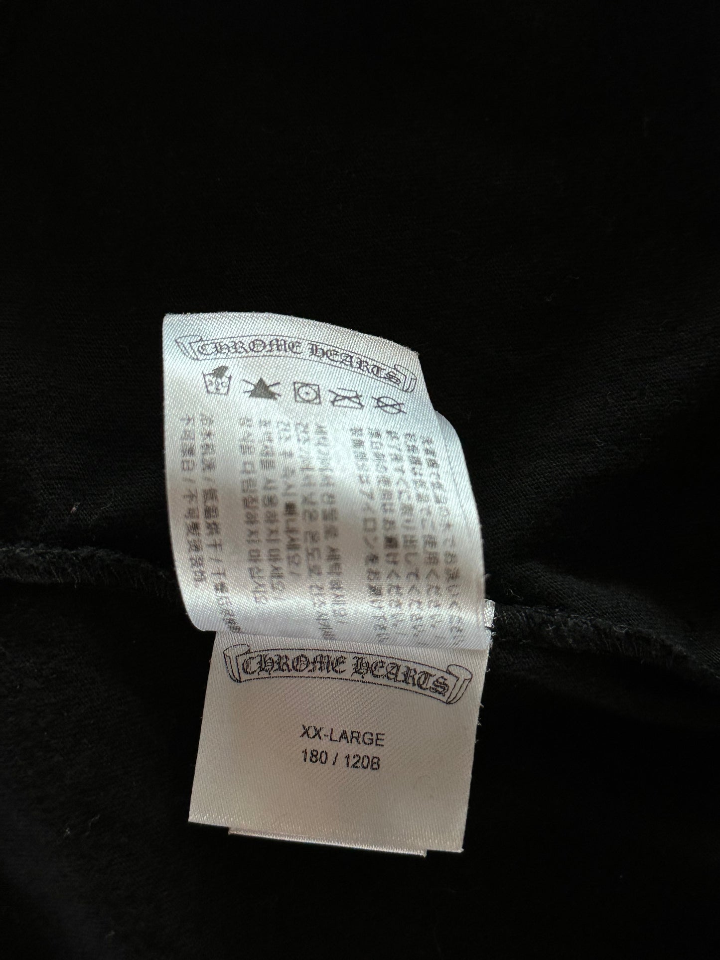 Chrome Hearts Black & White Paris Horseshoe Logo T-Shirt