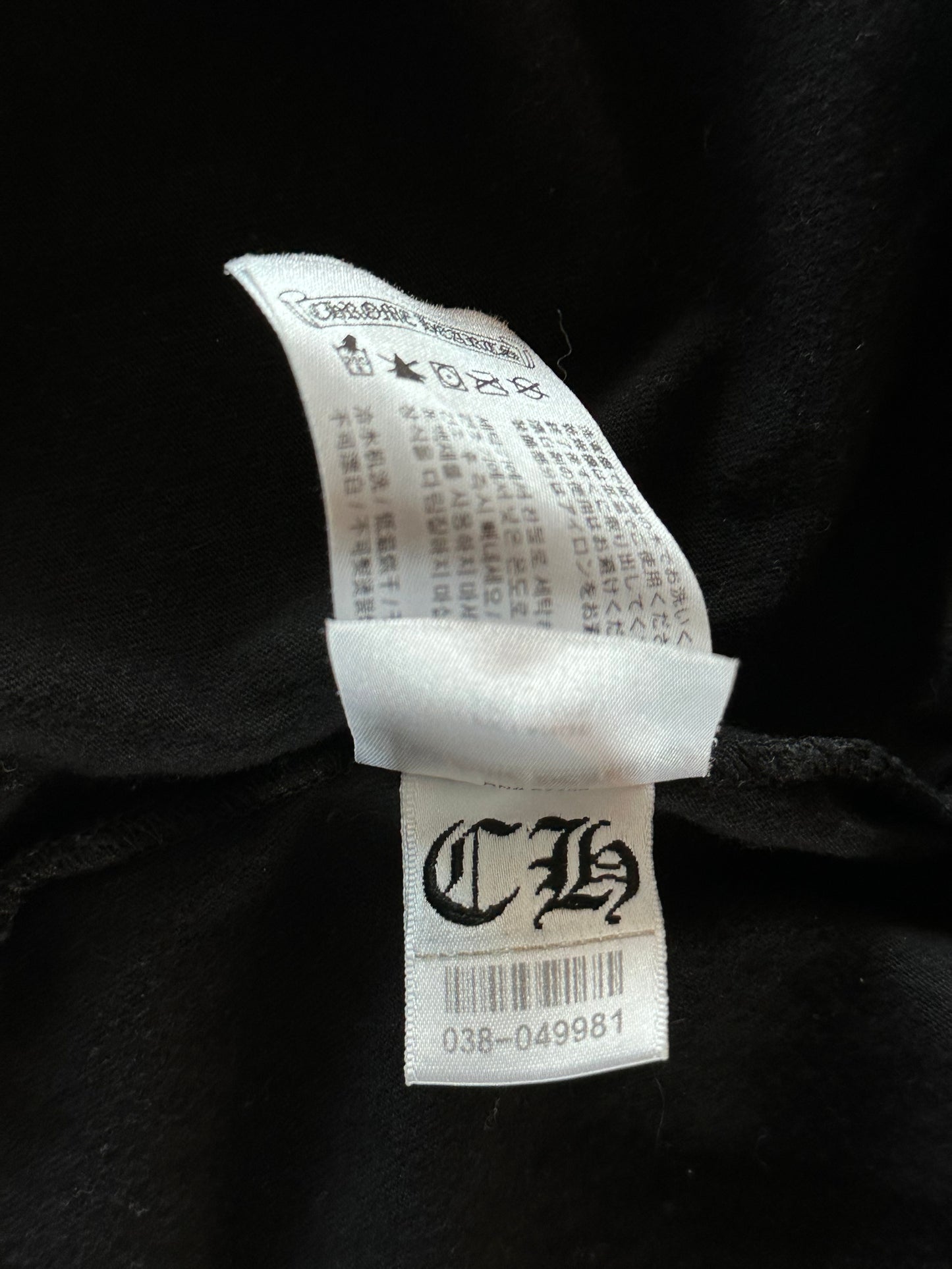 Chrome Hearts Black & White Paris Horseshoe Logo T-Shirt