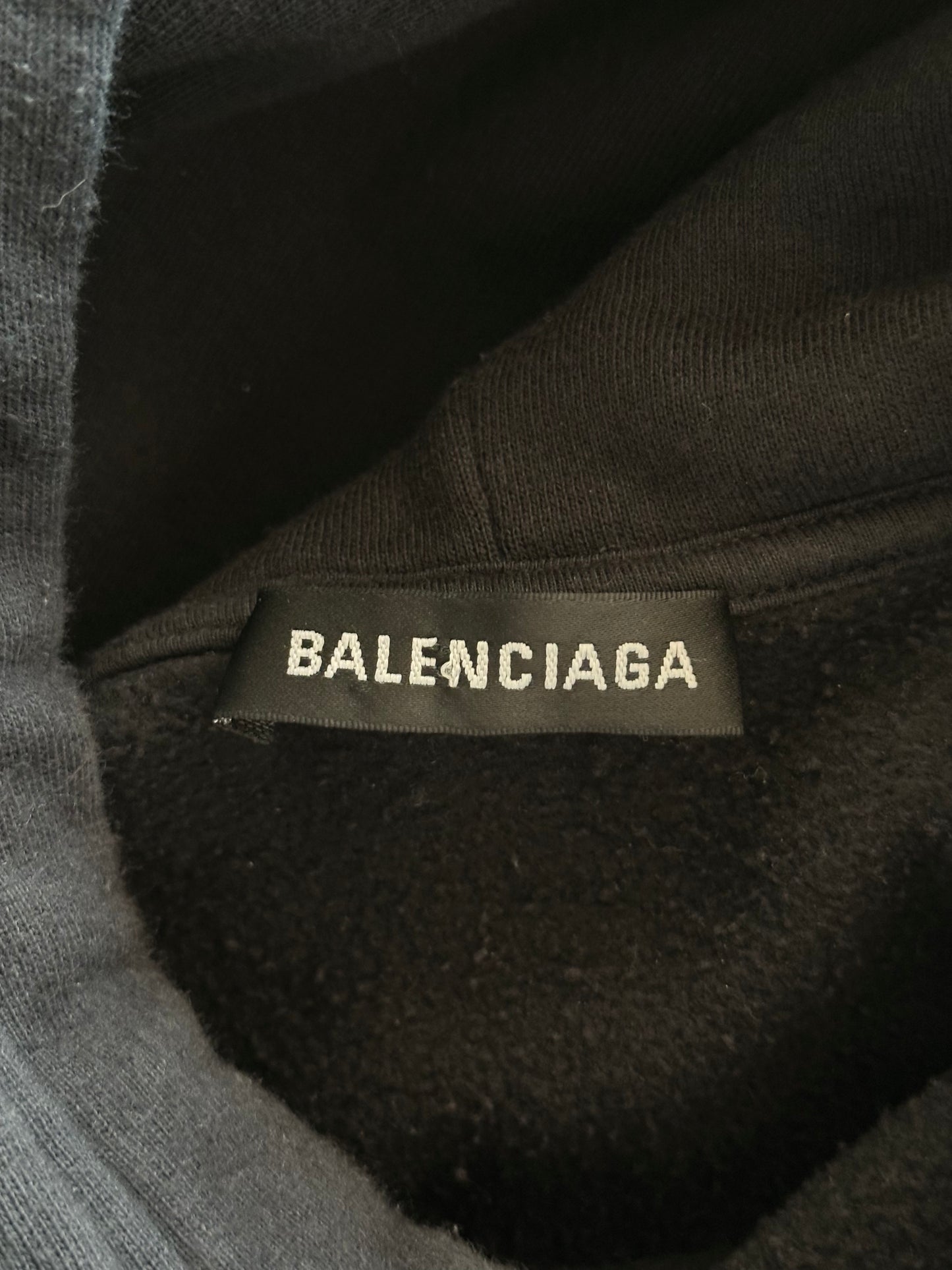 Balenciaga Black Sinners Embroidered Hoodie