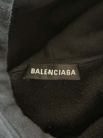 Balenciaga Black Sinners Embroidered Hoodie
