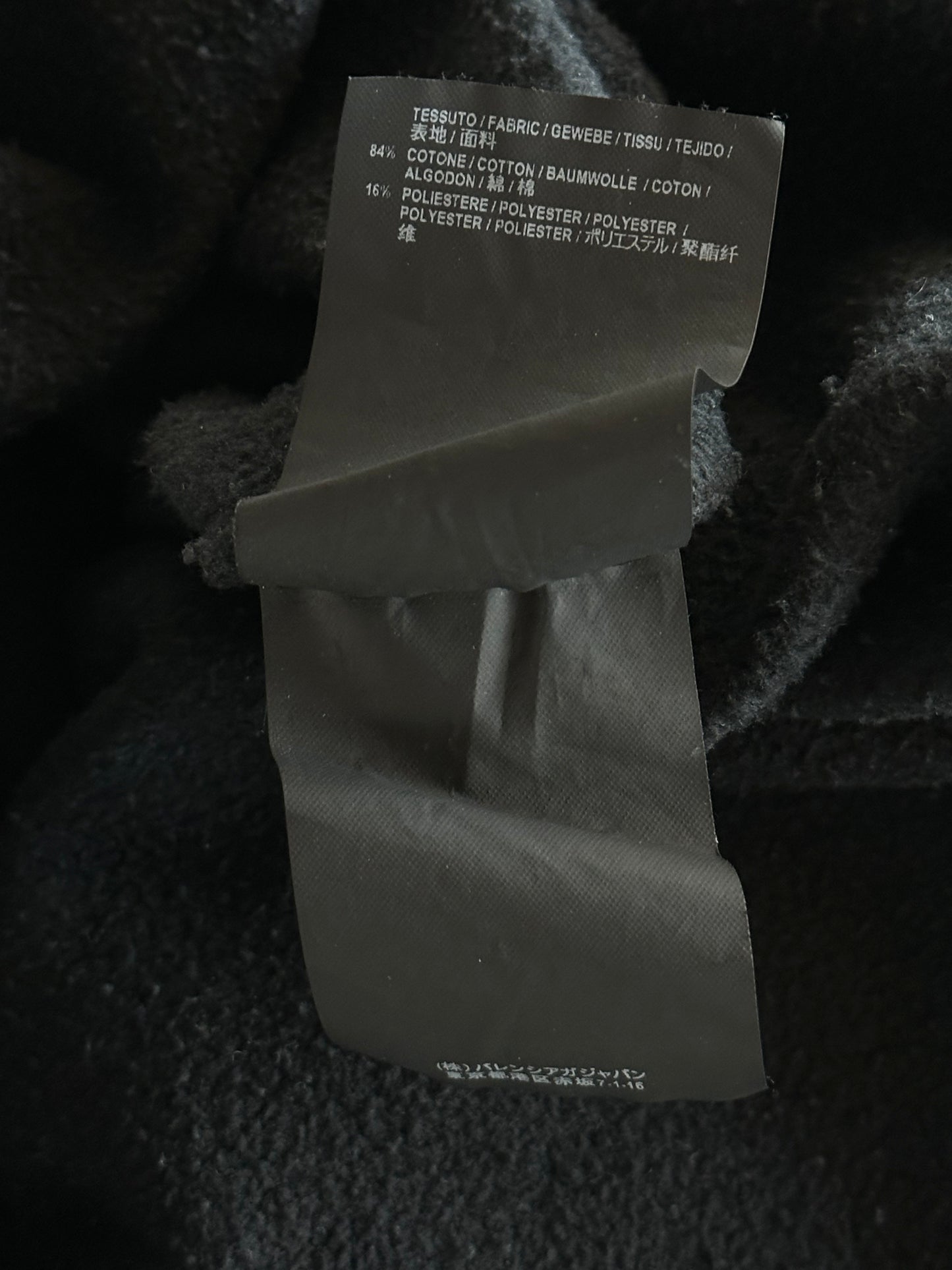 Balenciaga Black Sinners Embroidered Hoodie