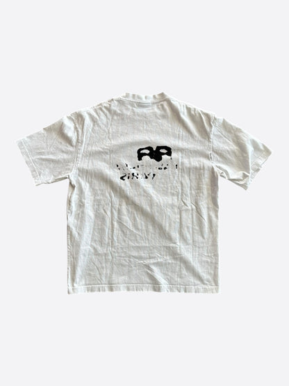 Balenciaga White & Black BB Logo T-Shirt