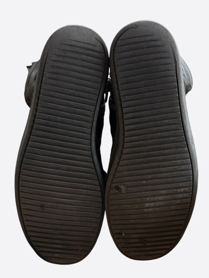 Rick Owens Chrome Hearts Black & Silver Cross Geobaskets