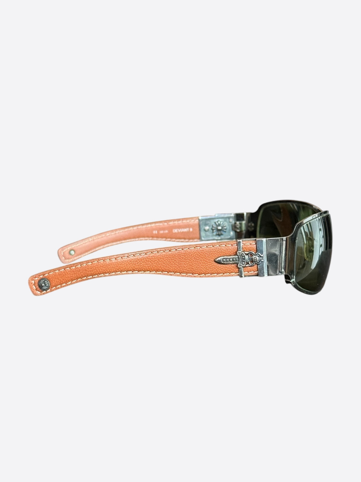 Chrome Hearts Brown & Silver Deviant Sunglasses