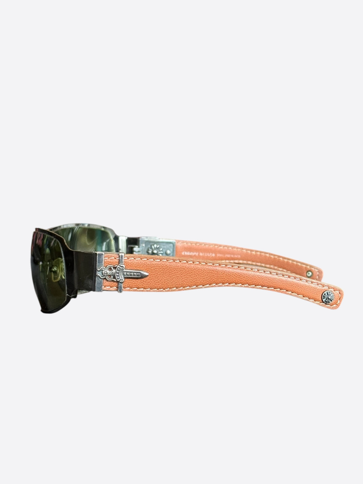 Chrome Hearts Brown & Silver Deviant Sunglasses