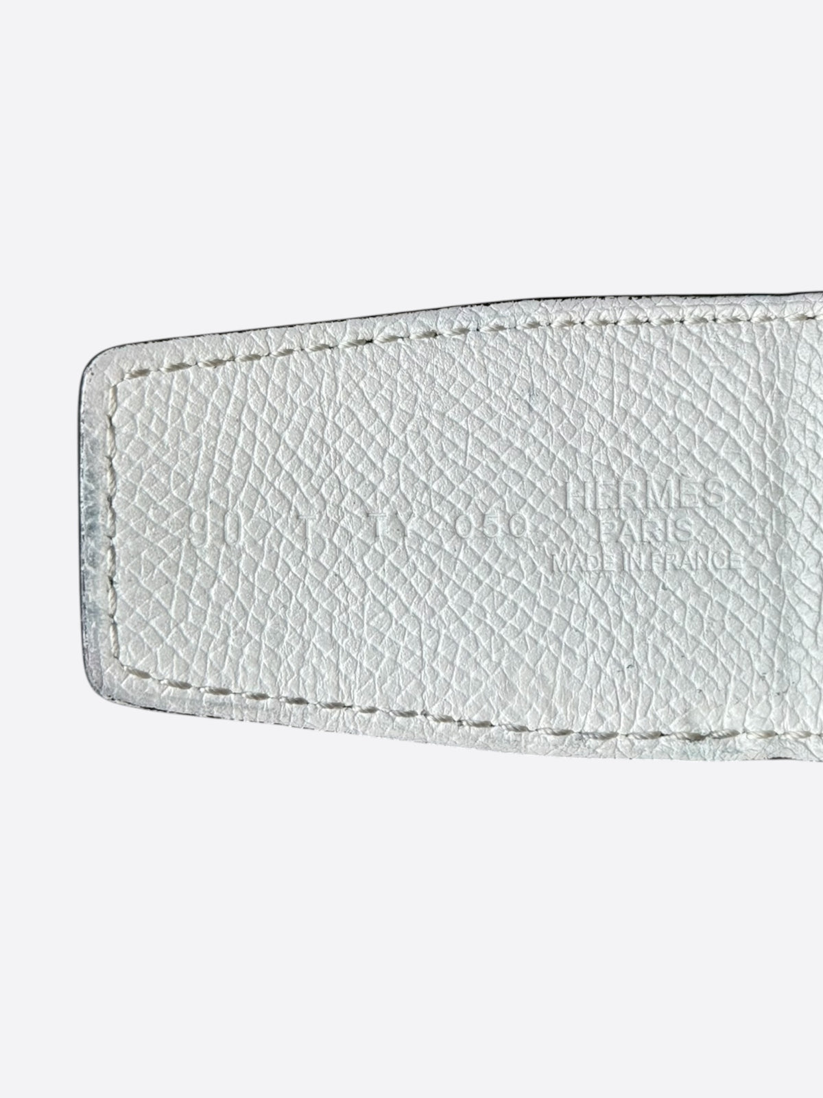 Hermes Black & White Gold Reversible H Belt