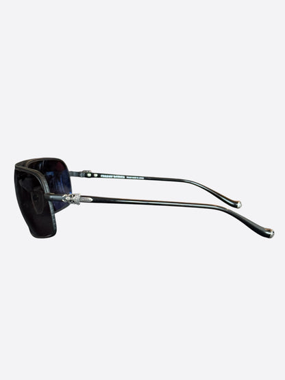 Chrome Hearts Black & Silver Bait Sunglasses