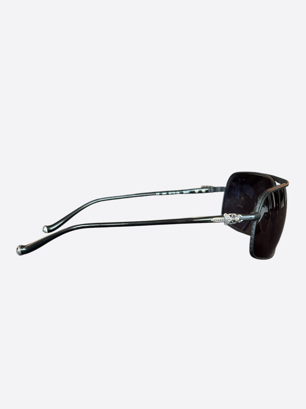 Chrome Hearts Black & Silver Bait Sunglasses