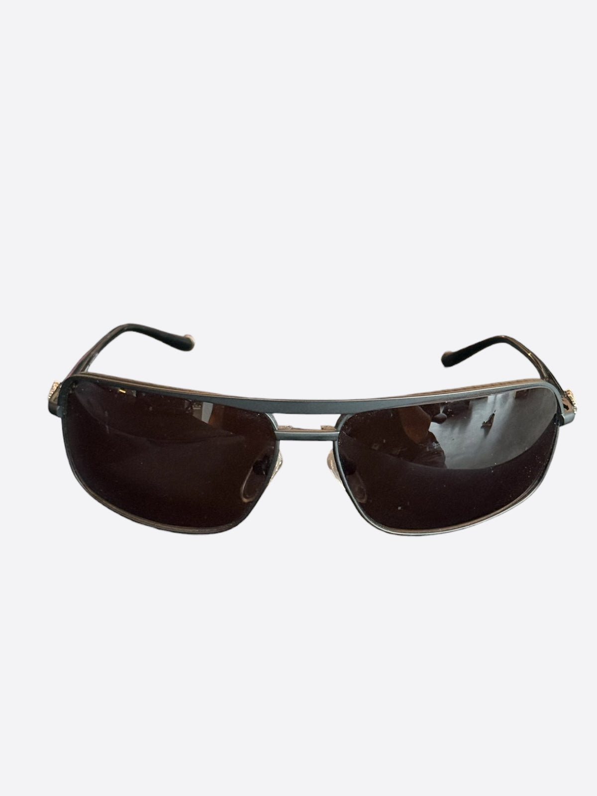 Chrome Hearts Black & Silver Bait Sunglasses