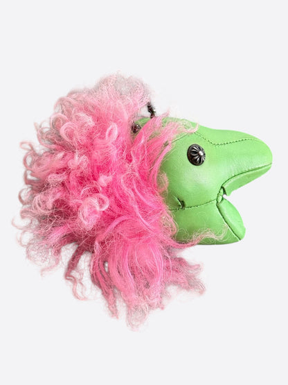 Chrome Hearts Green & Pink Dinosaur Bag Charm