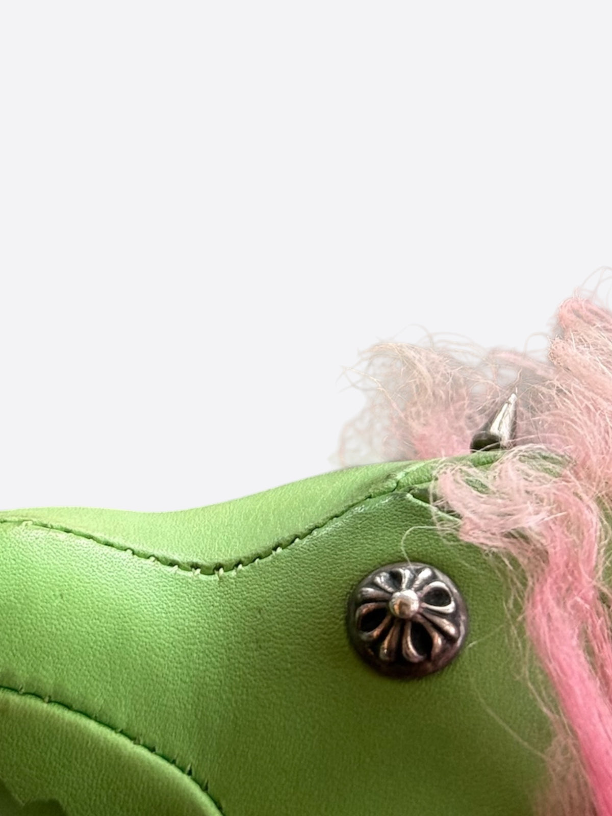Chrome Hearts Green & Pink Dinosaur Bag Charm