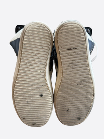 Rick Owens Chrome Hearts Metallic Silver & White Geobaskets