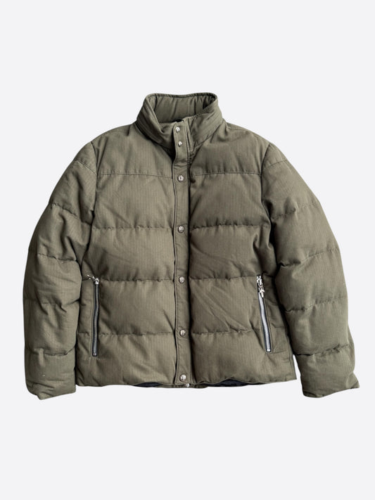 Chrome Hearts Olive Puffer Jacket