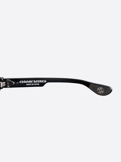 Chrome Hearts Black & Silver Box-Officer Sunglasses