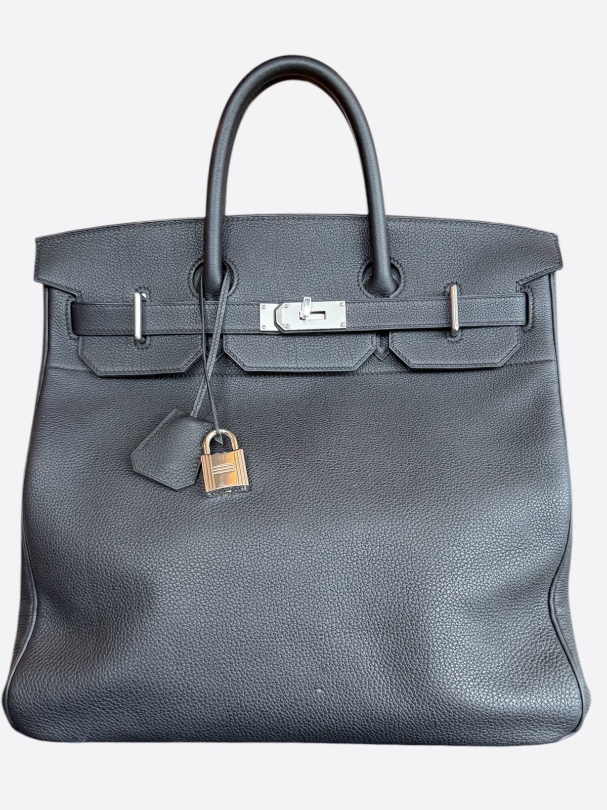 Hermes Black Togo & Palladium Hardware HAC Birkin 40