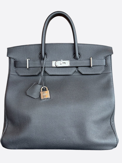 Hermes Black Togo & Palladium Hardware HAC Birkin 40