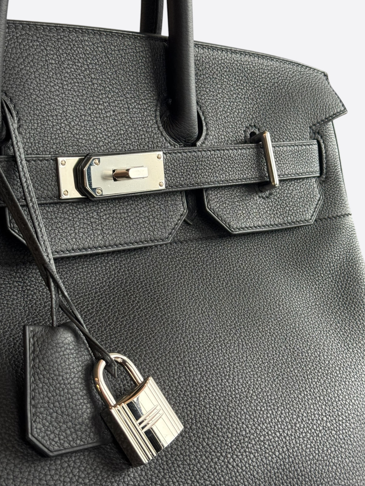 Hermes Black Togo & Palladium Hardware HAC Birkin 40