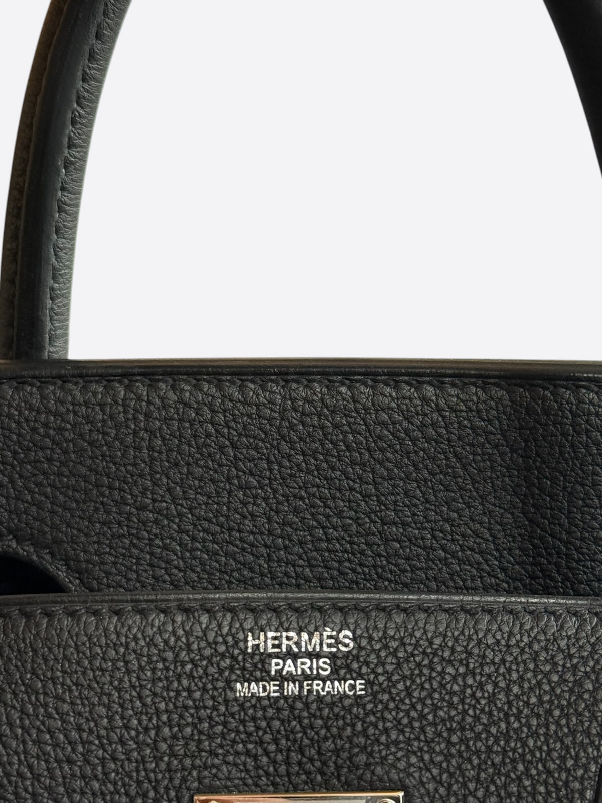 Hermes Black Togo & Palladium Hardware HAC Birkin 40