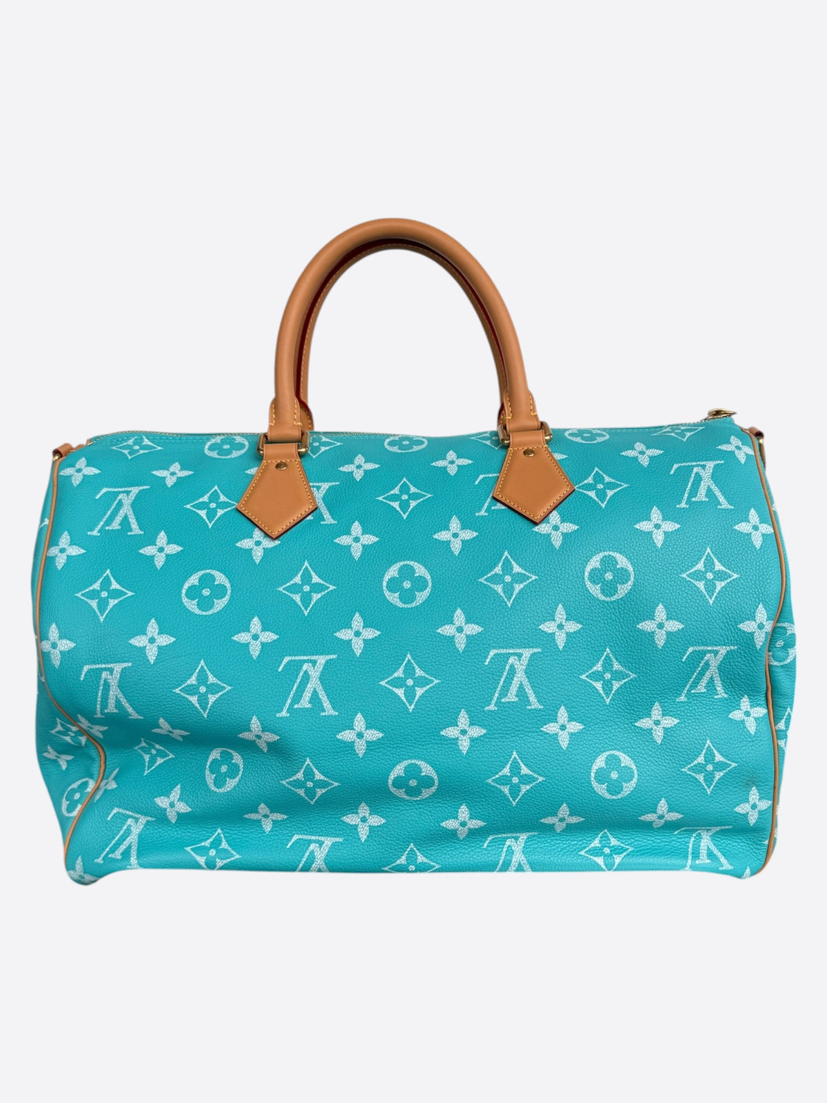Louis Vuitton Turqoise & White Monogram P9 Speedy 50