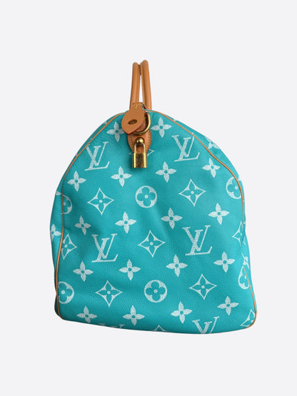 Louis Vuitton Turqoise & White Monogram P9 Speedy 50