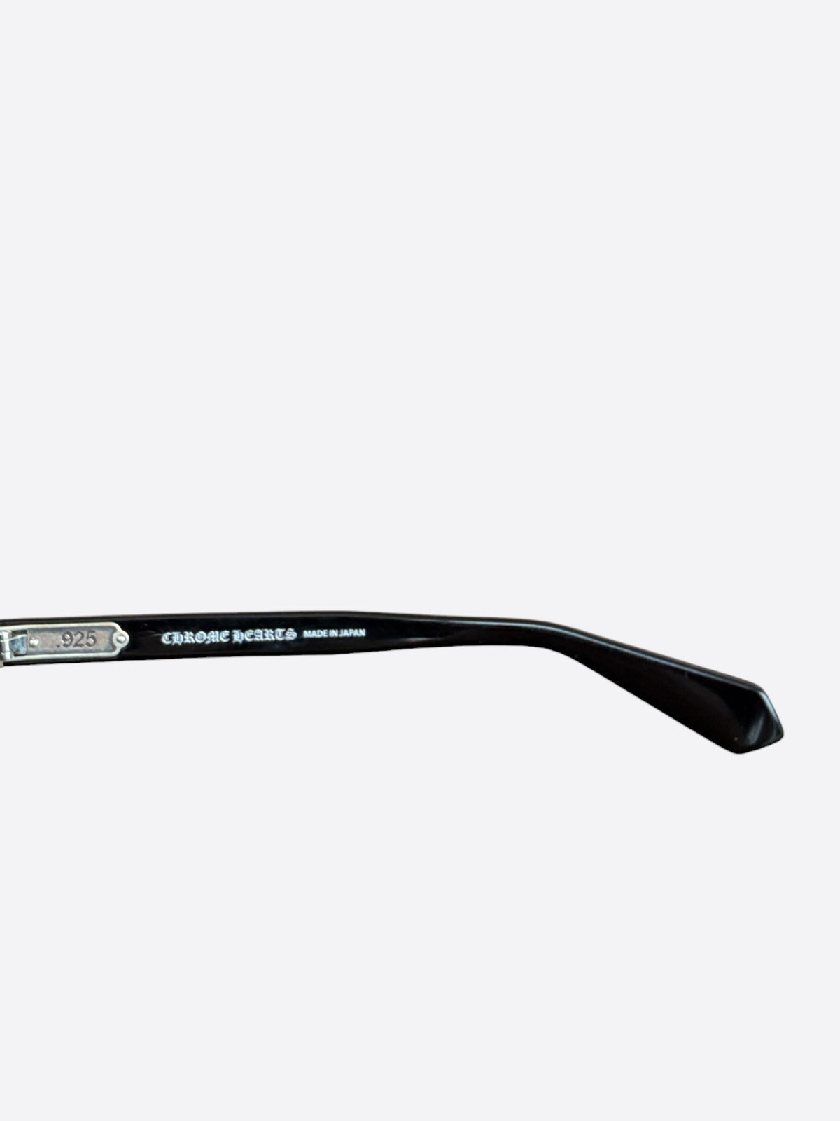 Chrome Hearts Black Glitter & Silver Lowrider Sunglasses