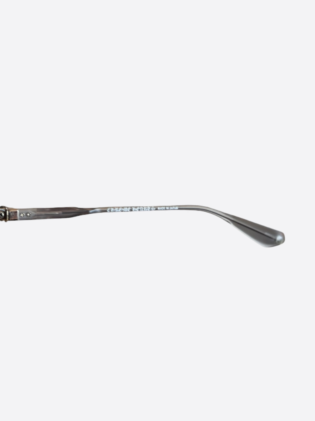 Chrome Hearts Clear & Silver Nailer Sunglasses