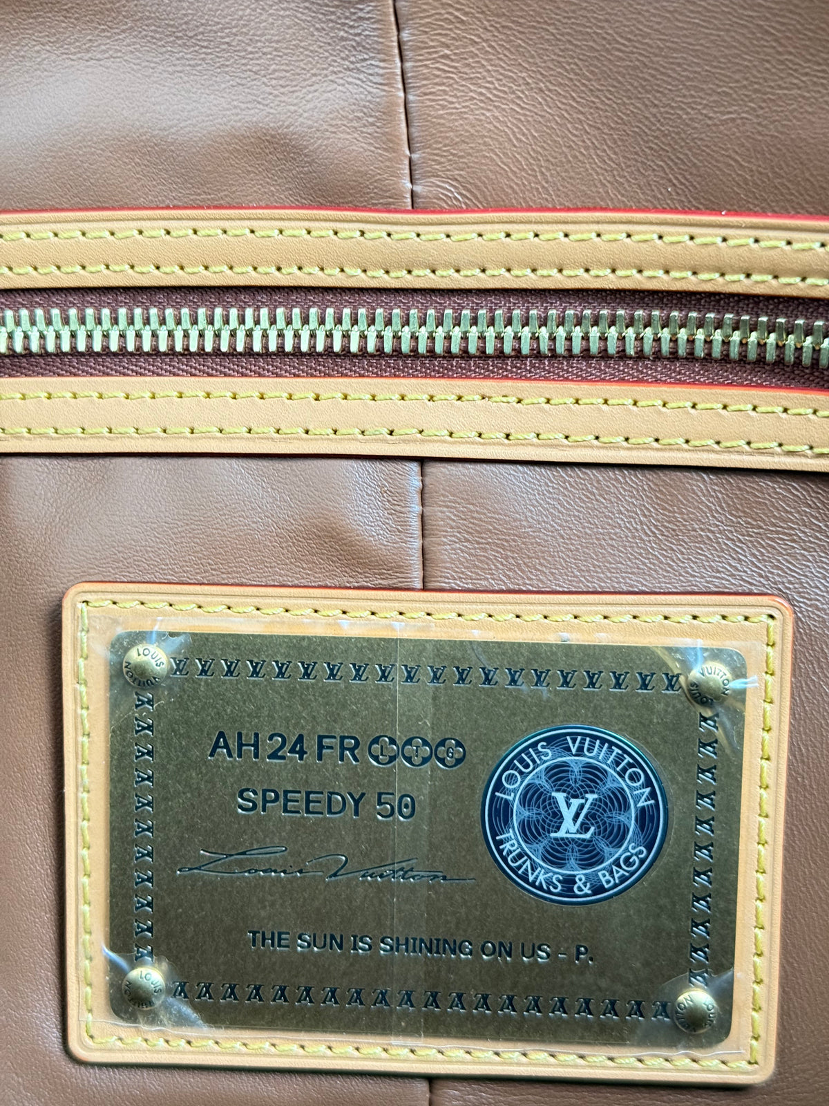Louis Vuitton Turqoise & White Monogram P9 Speedy 50