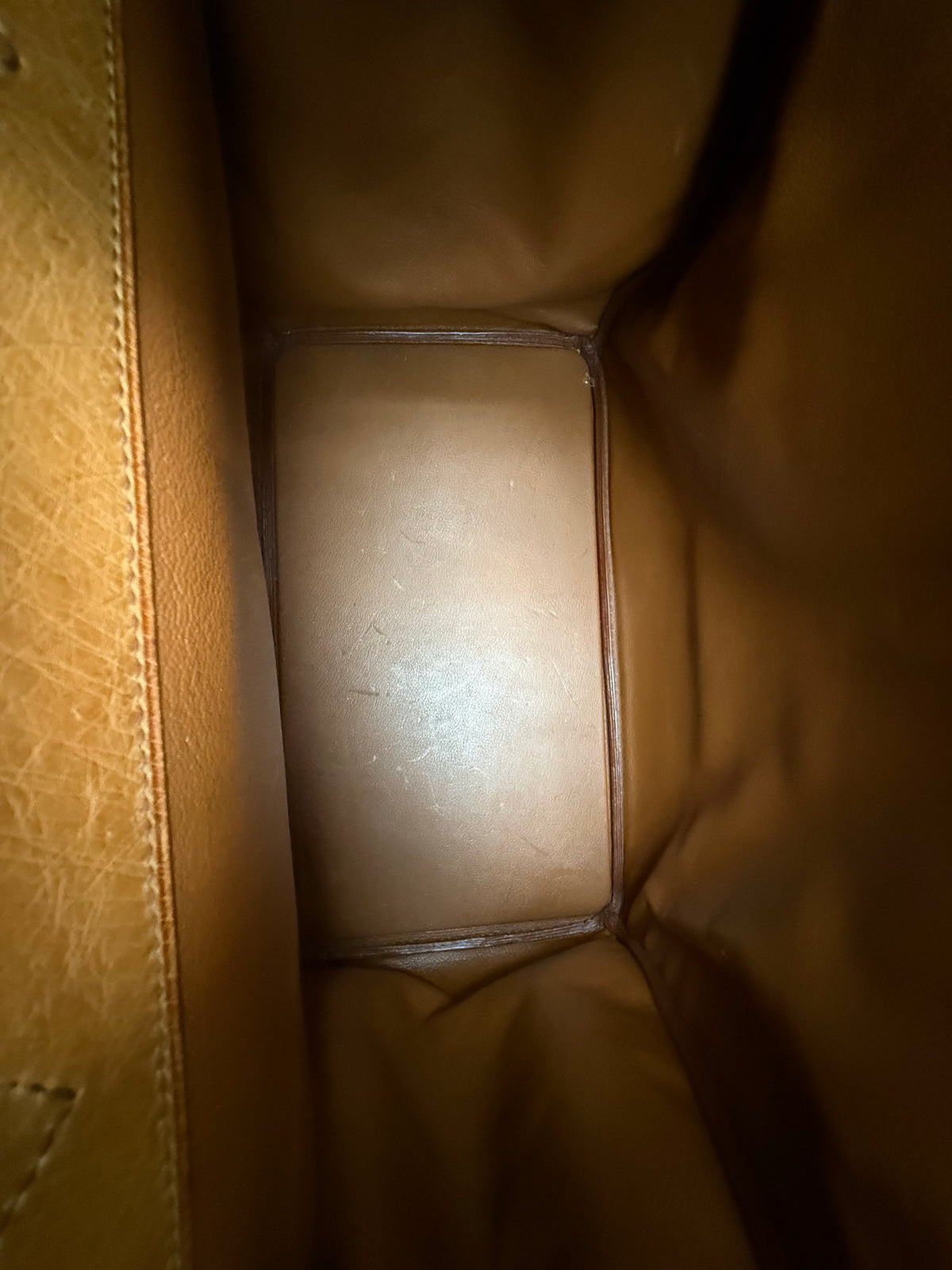 Hermes Brown Ostrich & Gold Hardware HAC Birkin 50