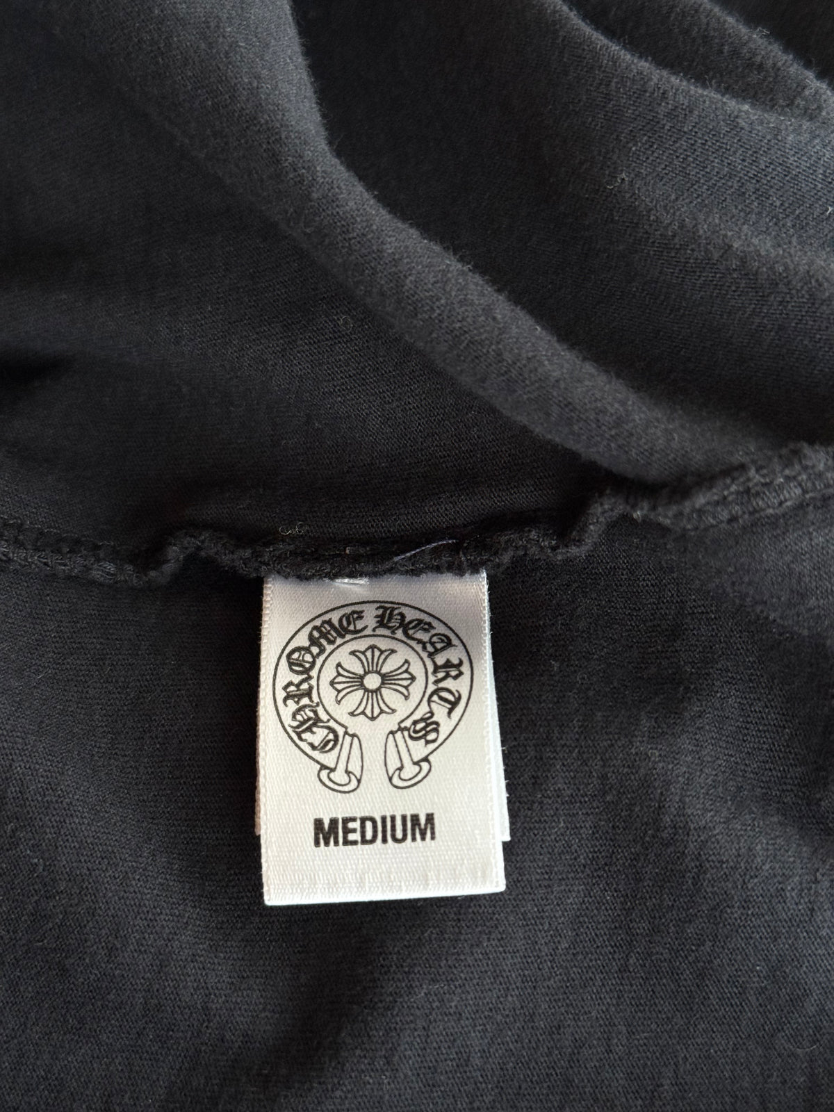 Chrome Hearts Black & White RS3 Longsleeve Polo T-Shirt