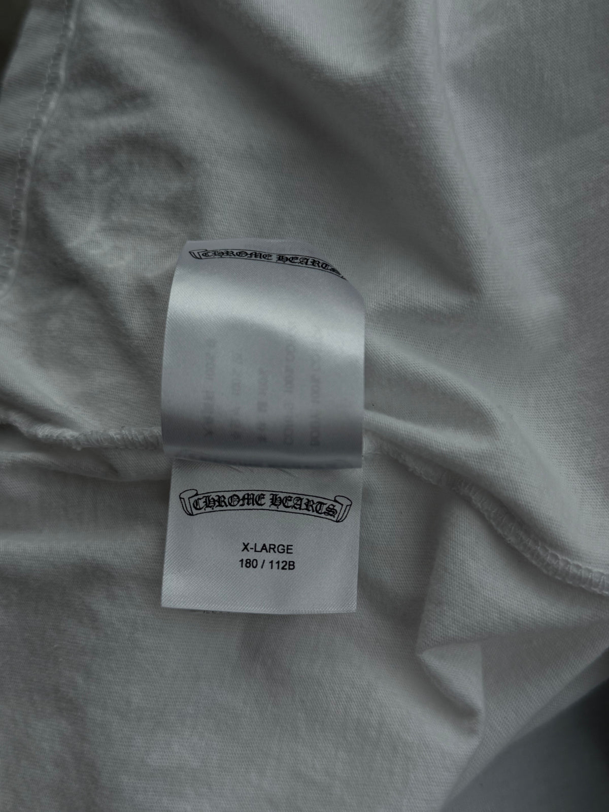 Chrome Hearts White & Purple Neck Logo T-Shirt