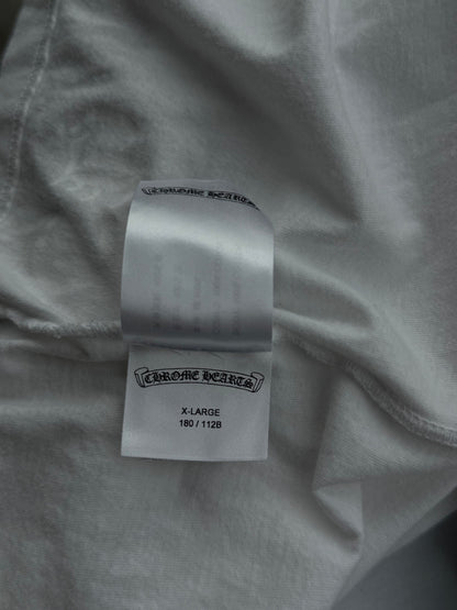 Chrome Hearts White & Purple Neck Logo T-Shirt