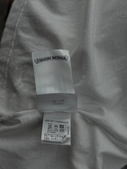 Chrome Hearts White & Purple Neck Logo T-Shirt