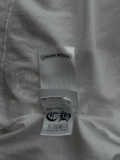 Chrome Hearts White & Purple Neck Logo T-Shirt