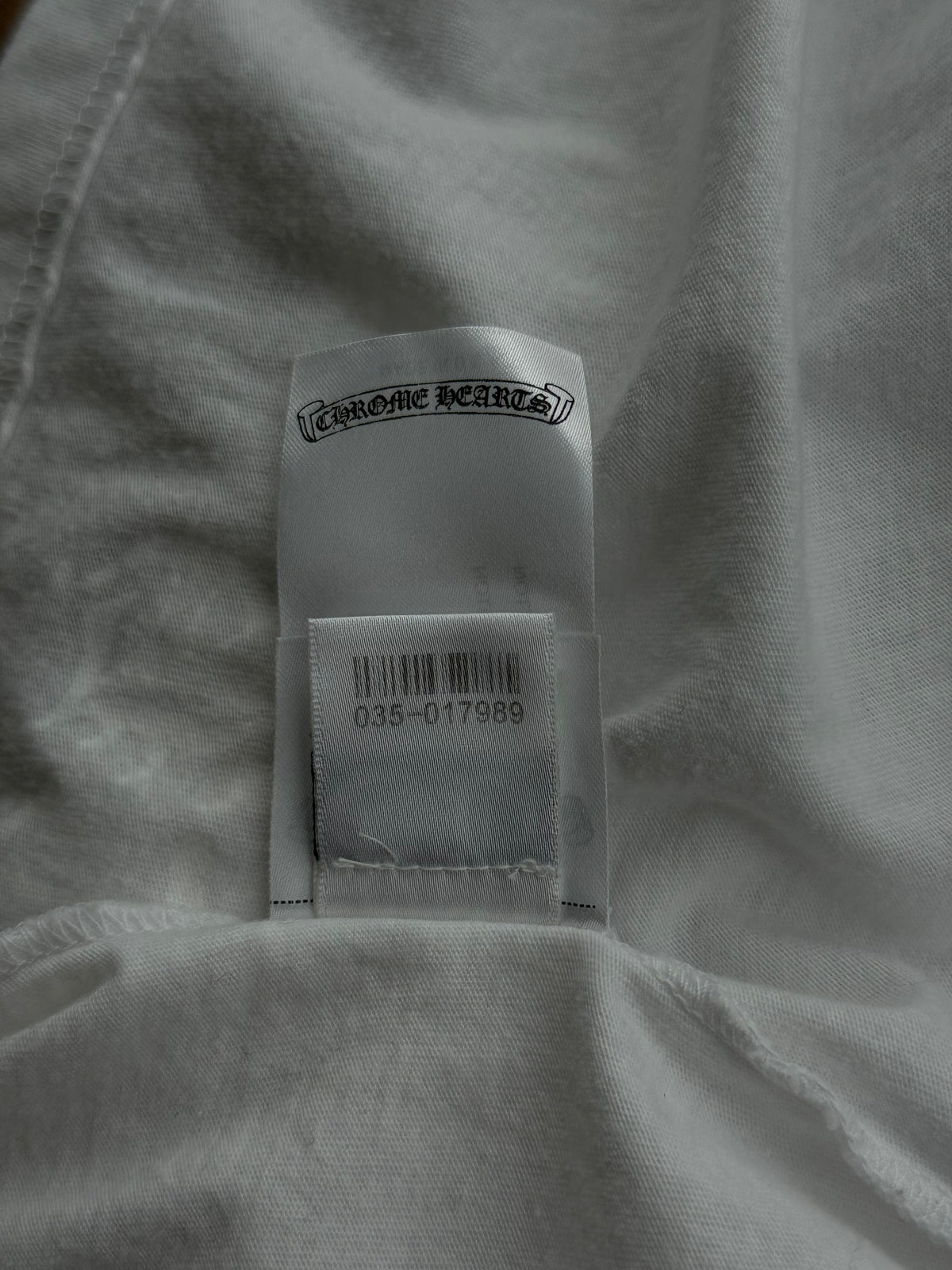 Chrome Hearts White & Purple Neck Logo T-Shirt