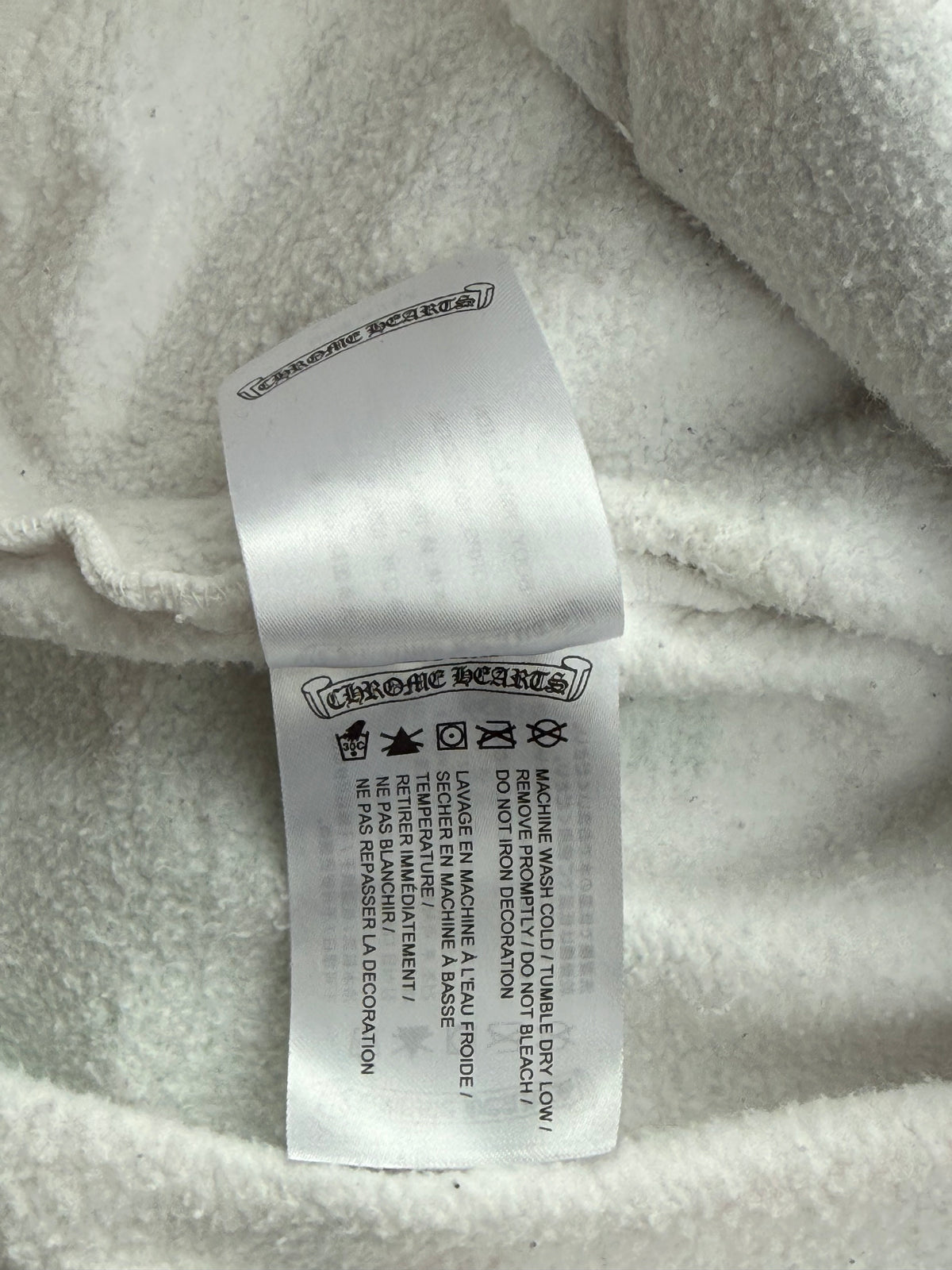 Chrome Hearts White Multicolor Stencil Hoodie