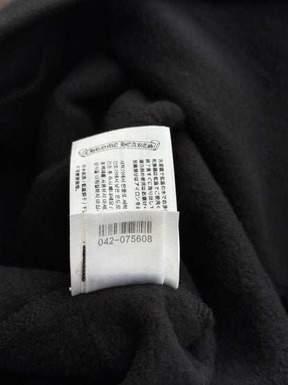 Chrome Hearts Black & Silver Foil Script Logo Hoodie