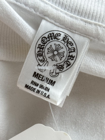 Chrome Hearts White & Black RS3 Logo T-Shirt