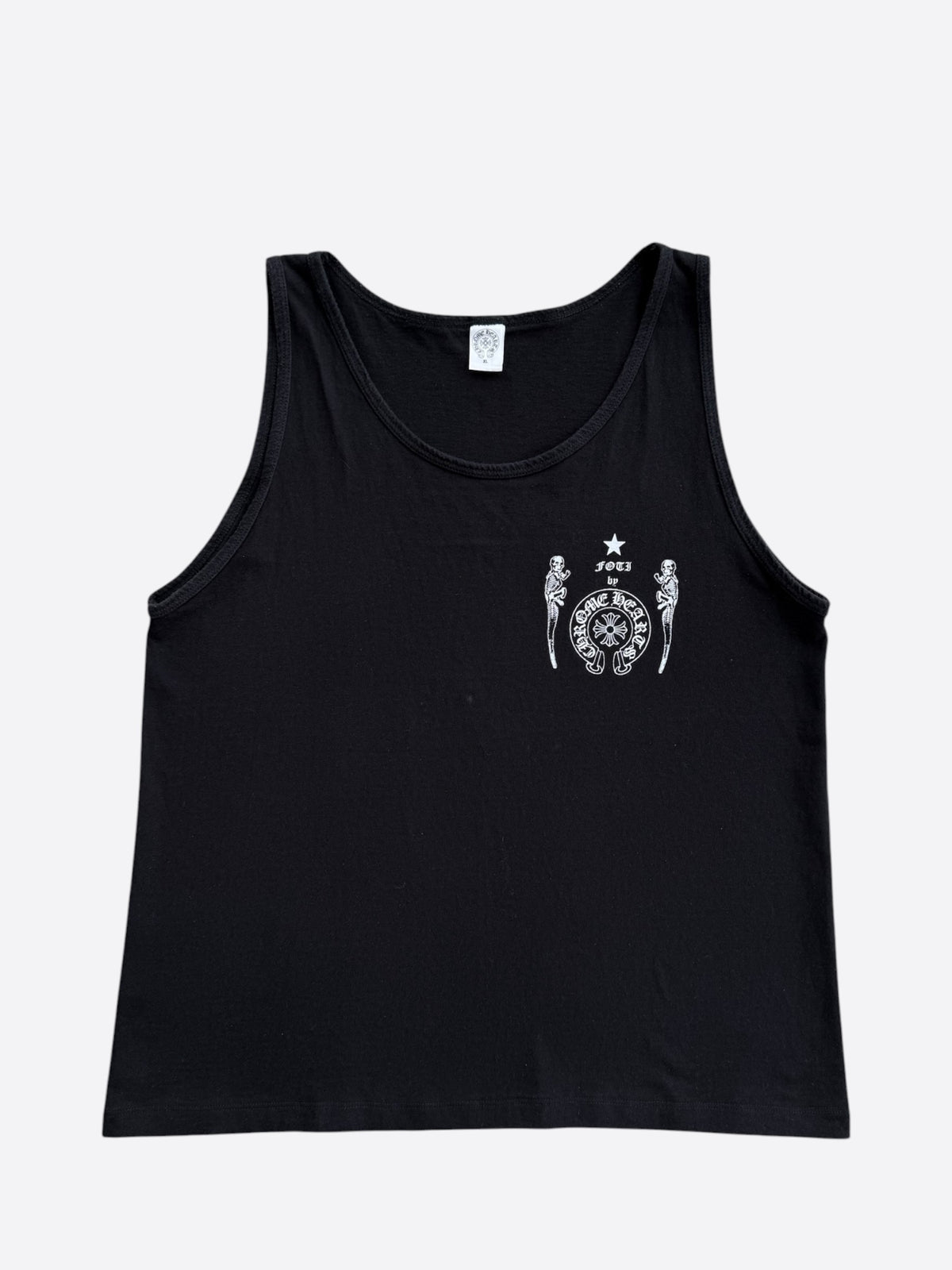 Chrome Hearts Black & White Foti Graphic Tank Top