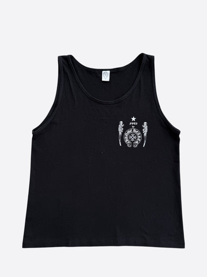 Chrome Hearts Black & White Foti Graphic Tank Top