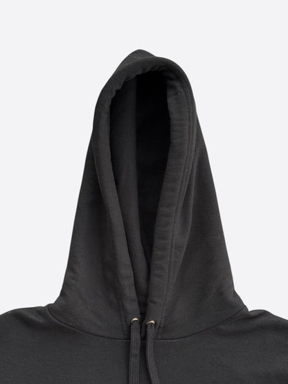 Chrome Hearts Black & Silver Foil Script Logo Hoodie