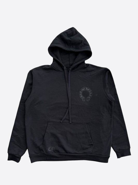 Chrome Hearts Black Floral Logo Hoodie